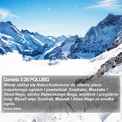 Daniela 3:26 POLUBG Bible Verse Image