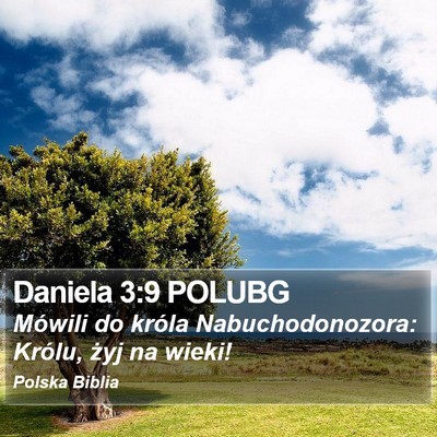 Daniela 3:9 POLUBG Bible Verse Image