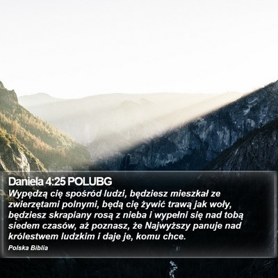 Daniela 4:25 POLUBG Bible Verse Image