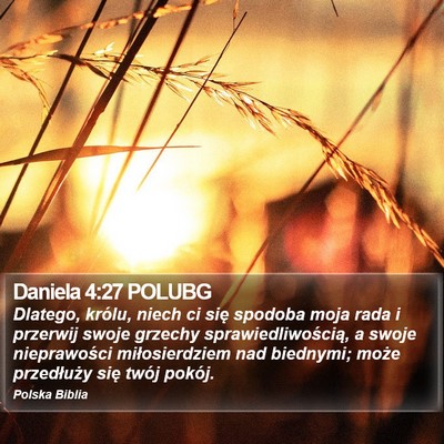 Daniela 4:27 POLUBG Bible Verse Image