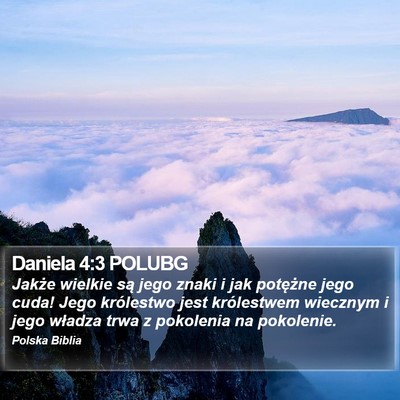 Daniela 4:3 POLUBG Bible Verse Image