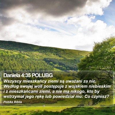 Daniela 4:35 POLUBG Bible Verse Image