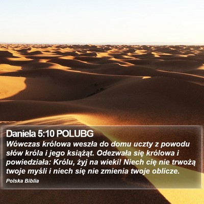 Daniela 5:10 POLUBG Bible Verse Image