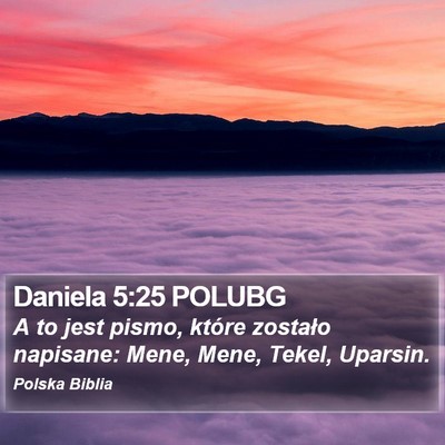 Daniela 5:25 POLUBG Bible Verse Image