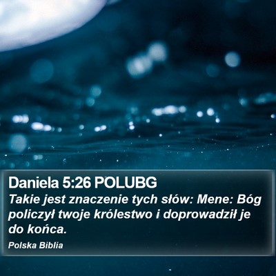 Daniela 5:26 POLUBG Bible Verse Image