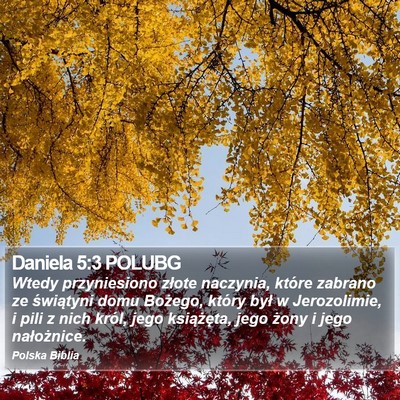 Daniela 5:3 POLUBG Bible Verse Image