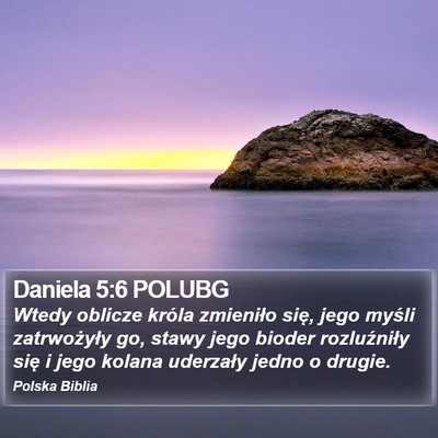 Daniela 5:6 POLUBG Bible Verse Image