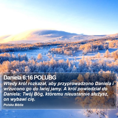 Daniela 6:16 POLUBG Bible Verse Image