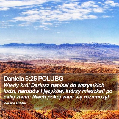 Daniela 6:25 POLUBG Bible Verse Image