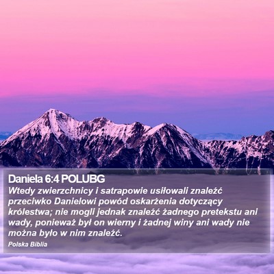 Daniela 6:4 POLUBG Bible Verse Image