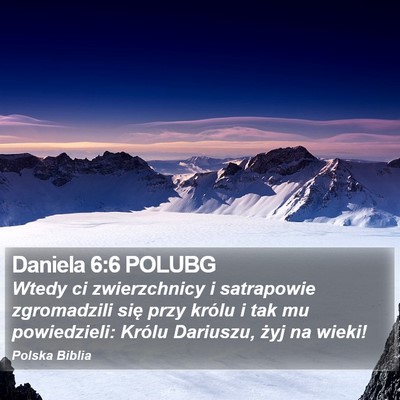 Daniela 6:6 POLUBG Bible Verse Image