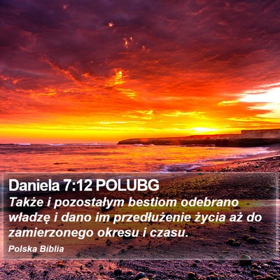 Daniela 7:12 POLUBG Bible Verse Image