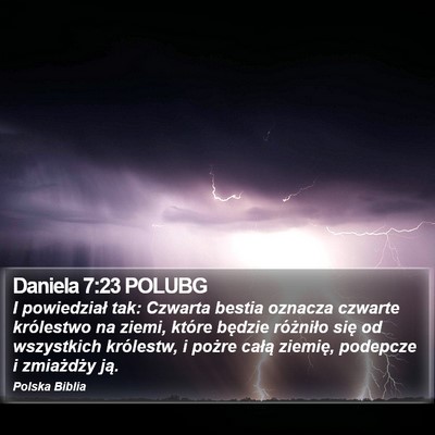 Daniela 7:23 POLUBG Bible Verse Image