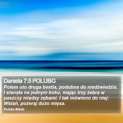 Daniela 7:5 POLUBG Bible Verse Image