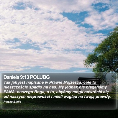 Daniela 9:13 POLUBG Bible Verse Image