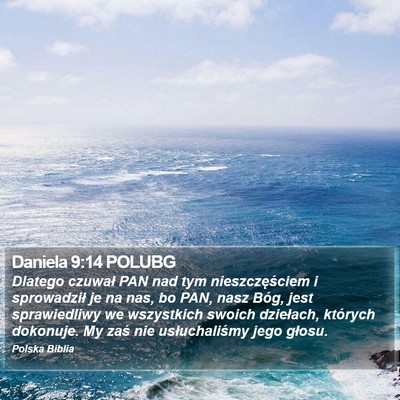 Daniela 9:14 POLUBG Bible Verse Image