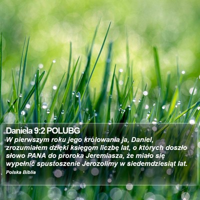 Daniela 9:2 POLUBG Bible Verse Image