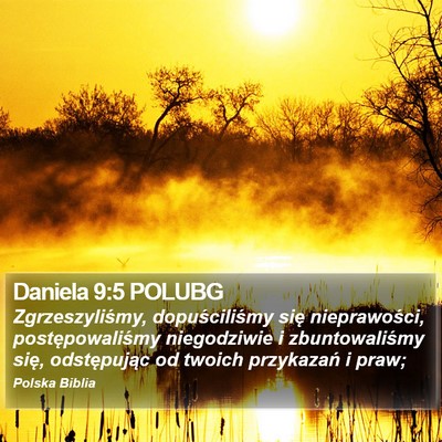 Daniela 9:5 POLUBG Bible Verse Image