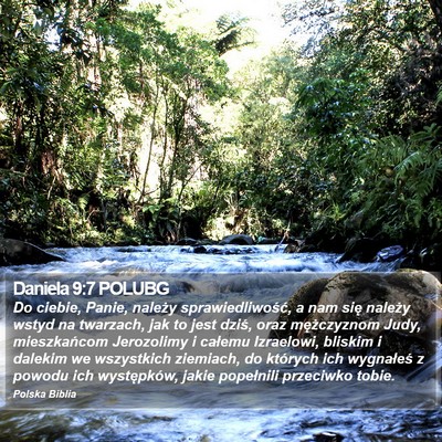 Daniela 9:7 POLUBG Bible Verse Image