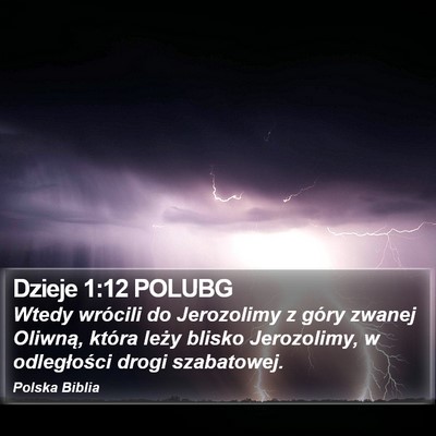 Dzieje 1:12 POLUBG Bible Verse Image