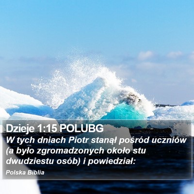 Dzieje 1:15 POLUBG Bible Verse Image