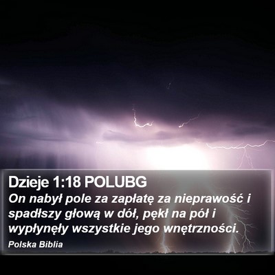 Dzieje 1:18 POLUBG Bible Verse Image