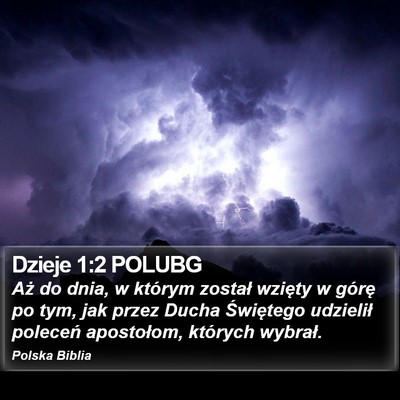 Dzieje 1:2 POLUBG Bible Verse Image