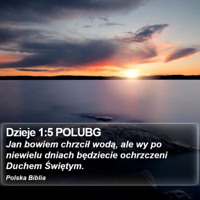 Dzieje 1:5 POLUBG Bible Verse Image