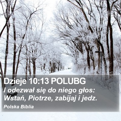 Dzieje 10:13 POLUBG Bible Verse Image