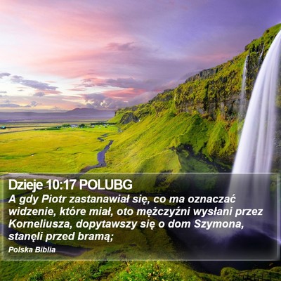 Dzieje 10:17 POLUBG Bible Verse Image