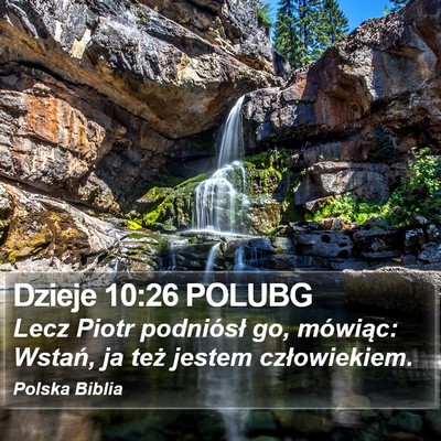 Dzieje 10:26 POLUBG Bible Verse Image