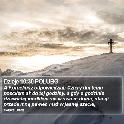 Dzieje 10:30 POLUBG Bible Verse Image