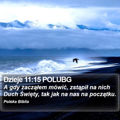 Dzieje 11:15 POLUBG Bible Verse Image
