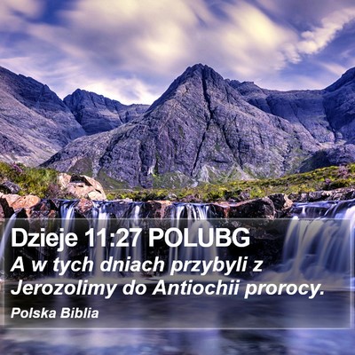Dzieje 11:27 POLUBG Bible Verse Image