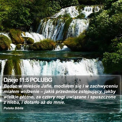 Dzieje 11:5 POLUBG Bible Verse Image