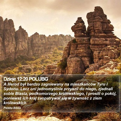 Dzieje 12:20 POLUBG Bible Verse Image