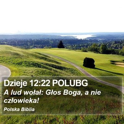 Dzieje 12:22 POLUBG Bible Verse Image