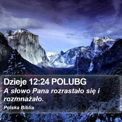Dzieje 12:24 POLUBG Bible Verse Image