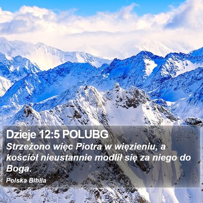 Dzieje 12:5 POLUBG Bible Verse Image