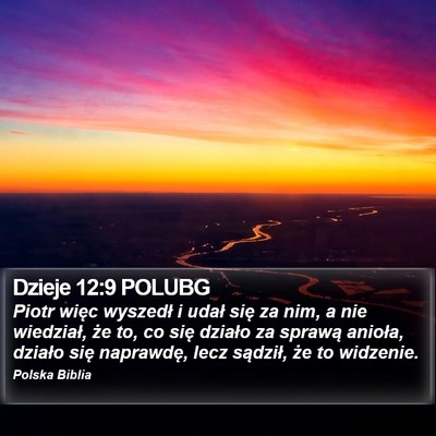 Dzieje 12:9 POLUBG Bible Verse Image