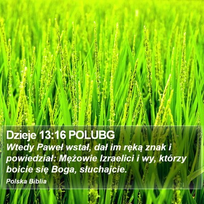 Dzieje 13:16 POLUBG Bible Verse Image