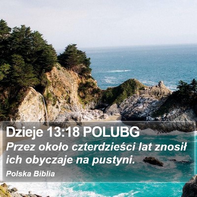 Dzieje 13:18 POLUBG Bible Verse Image