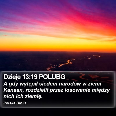 Dzieje 13:19 POLUBG Bible Verse Image