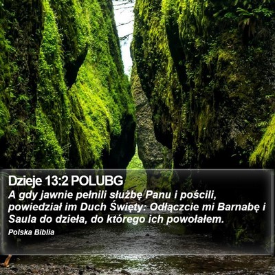 Dzieje 13:2 POLUBG Bible Verse Image