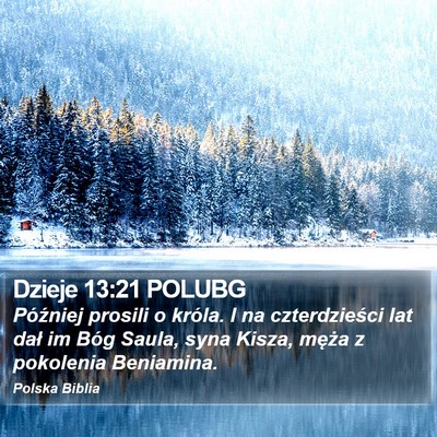 Dzieje 13:21 POLUBG Bible Verse Image