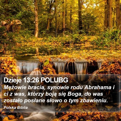 Dzieje 13:26 POLUBG Bible Verse Image