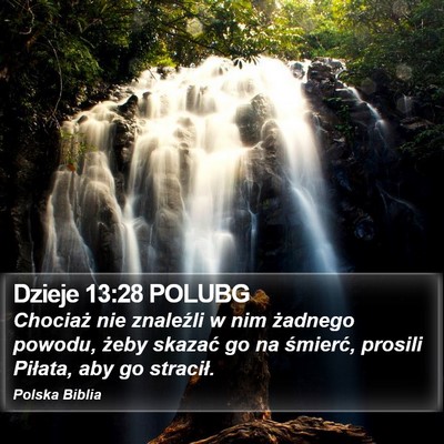 Dzieje 13:28 POLUBG Bible Verse Image