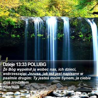 Dzieje 13:33 POLUBG Bible Verse Image