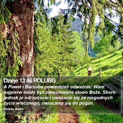 Dzieje 13:46 POLUBG Bible Verse Image
