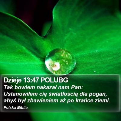 Dzieje 13:47 POLUBG Bible Verse Image